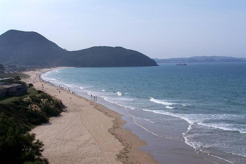 Santoña Paseo Marítimo 2ª linea playa, Llegada autónoma, Wifi Apartamento Exterior foto